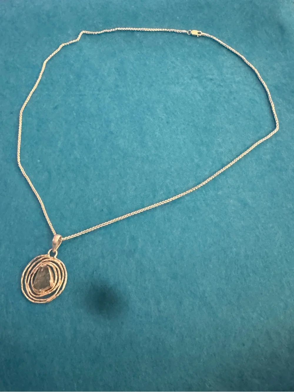 Sterling silver Spiral Pendant Necklace - Women's Jewelry 0169